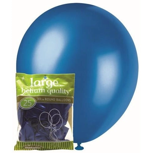 Blue Metallic  - Latex Balloons