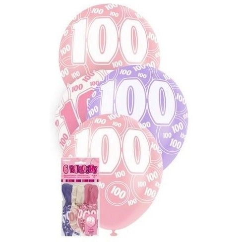 Glitz Pink - 100th Latex Balloons