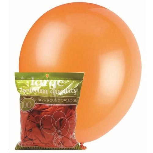 Orange Metallic Decorator - Latex Balloons