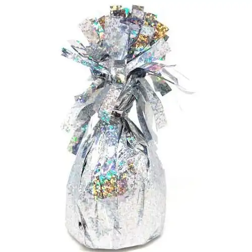 Foil Balloon Weight - Prismatic Silver