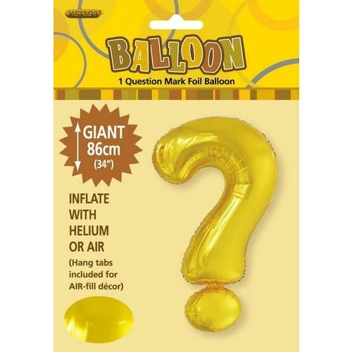 Gold ? Alphabet Foil Balloon 86cm