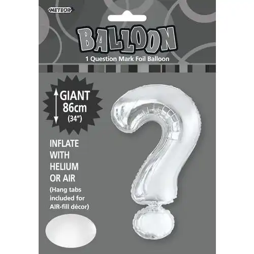 Silver ? Alphabet Foil Balloon