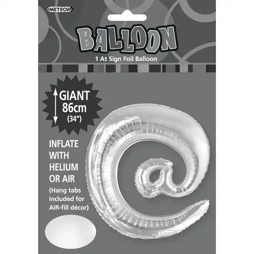 Silver @ Alphabet Foil Balloon