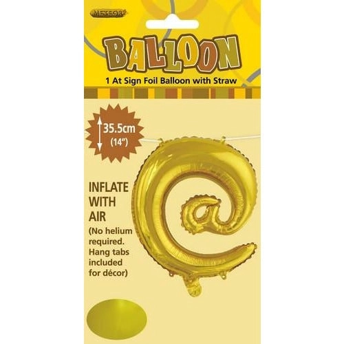 Gold @ Alphabet Foil Balloon