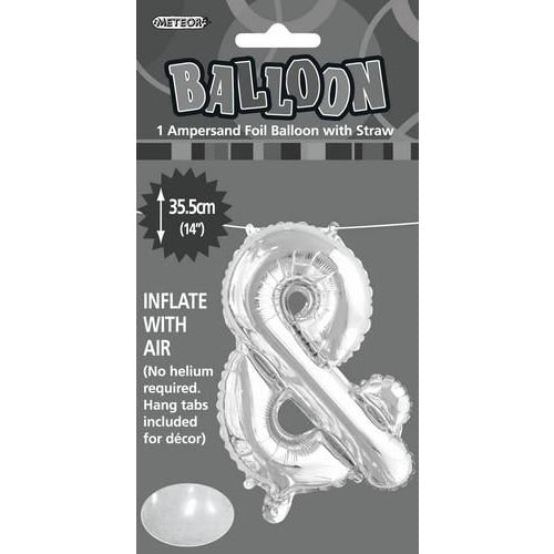 Silver & Alphabet Foil Balloon 35cm