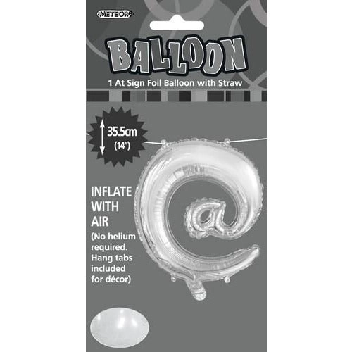 Silver @ Alphabet Foil Balloon 35cm