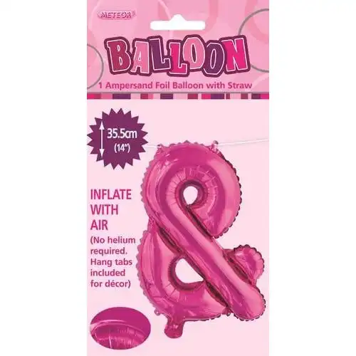 Hot Pink & Alphabet Foil Balloon 35cm