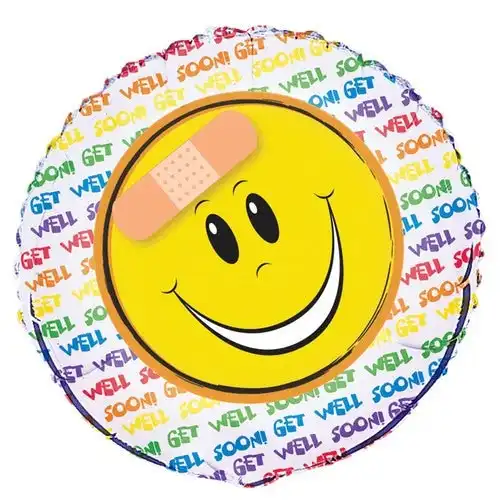 Get Well Smile Face - Foil Balloon