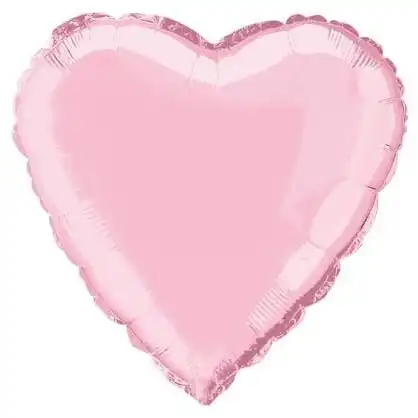 Pastel Pink Heart Foil Balloon