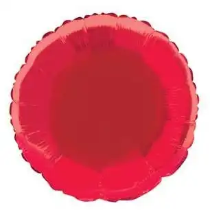 Red Round Foil Balloon