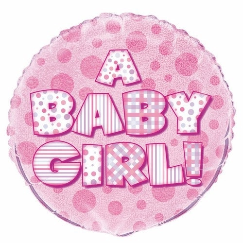 Baby Girl - Foil Prismatic Balloon