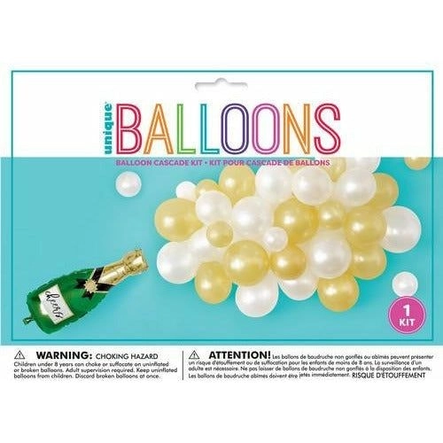 Champagne Latex Balloon - Cascade Kit