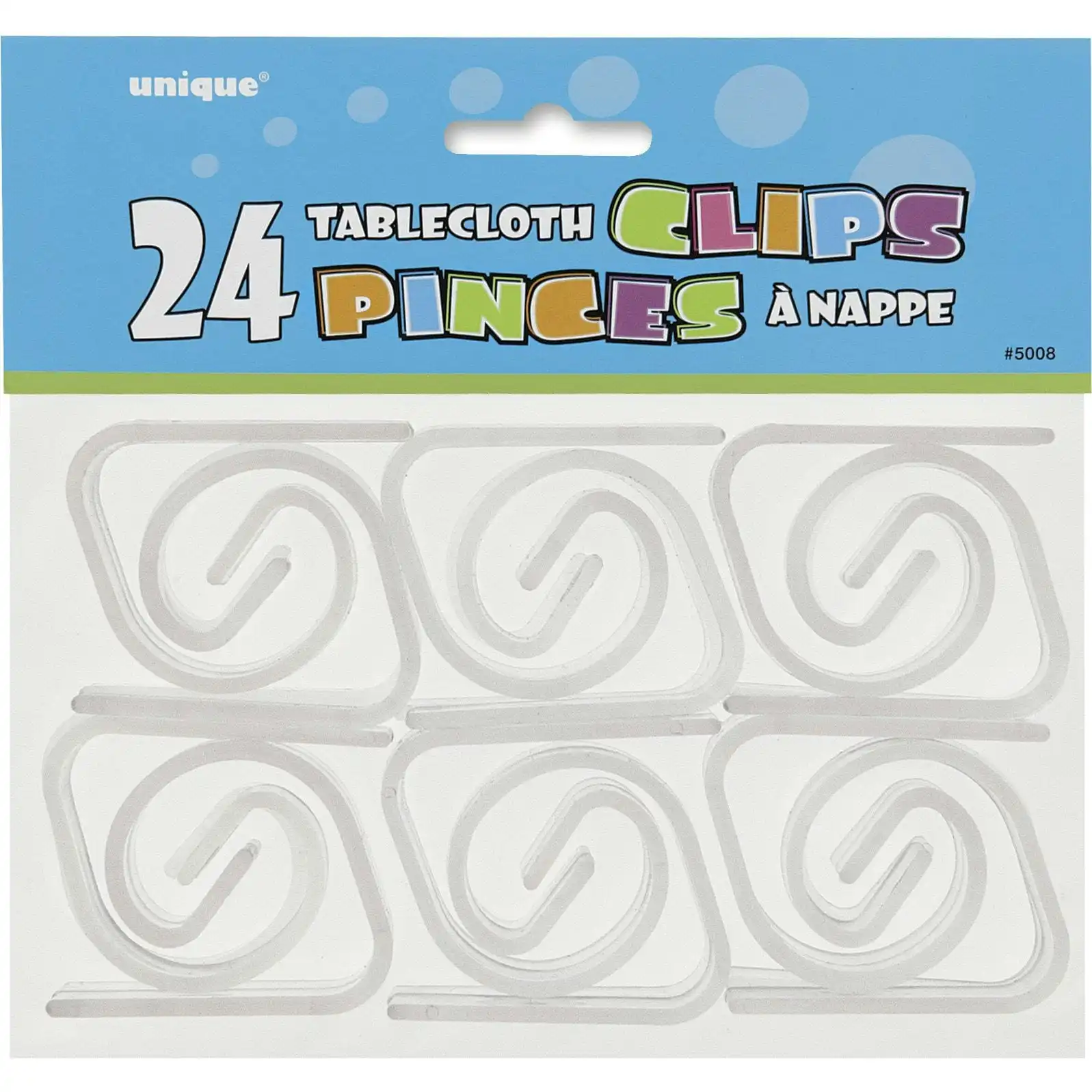 Tablecloth - Tablecover Clips Clear