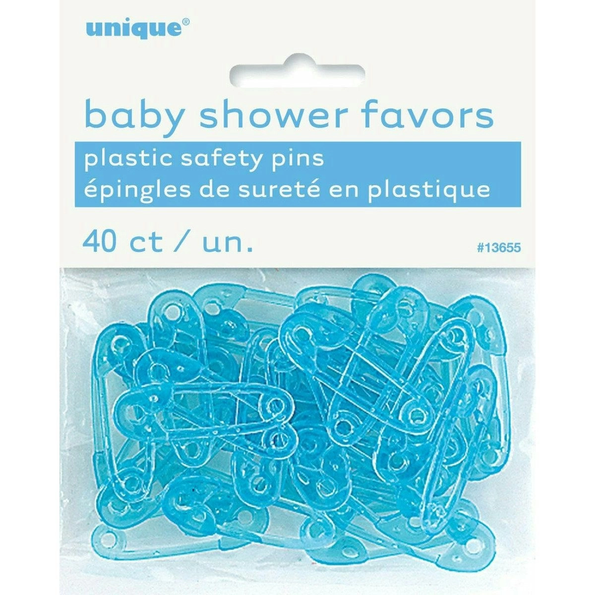 Baby Shower Party Favors - Pins Blue