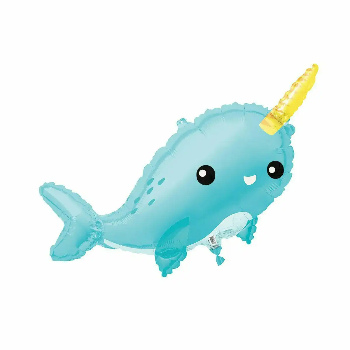 Foil Balloon Giant Narwhal