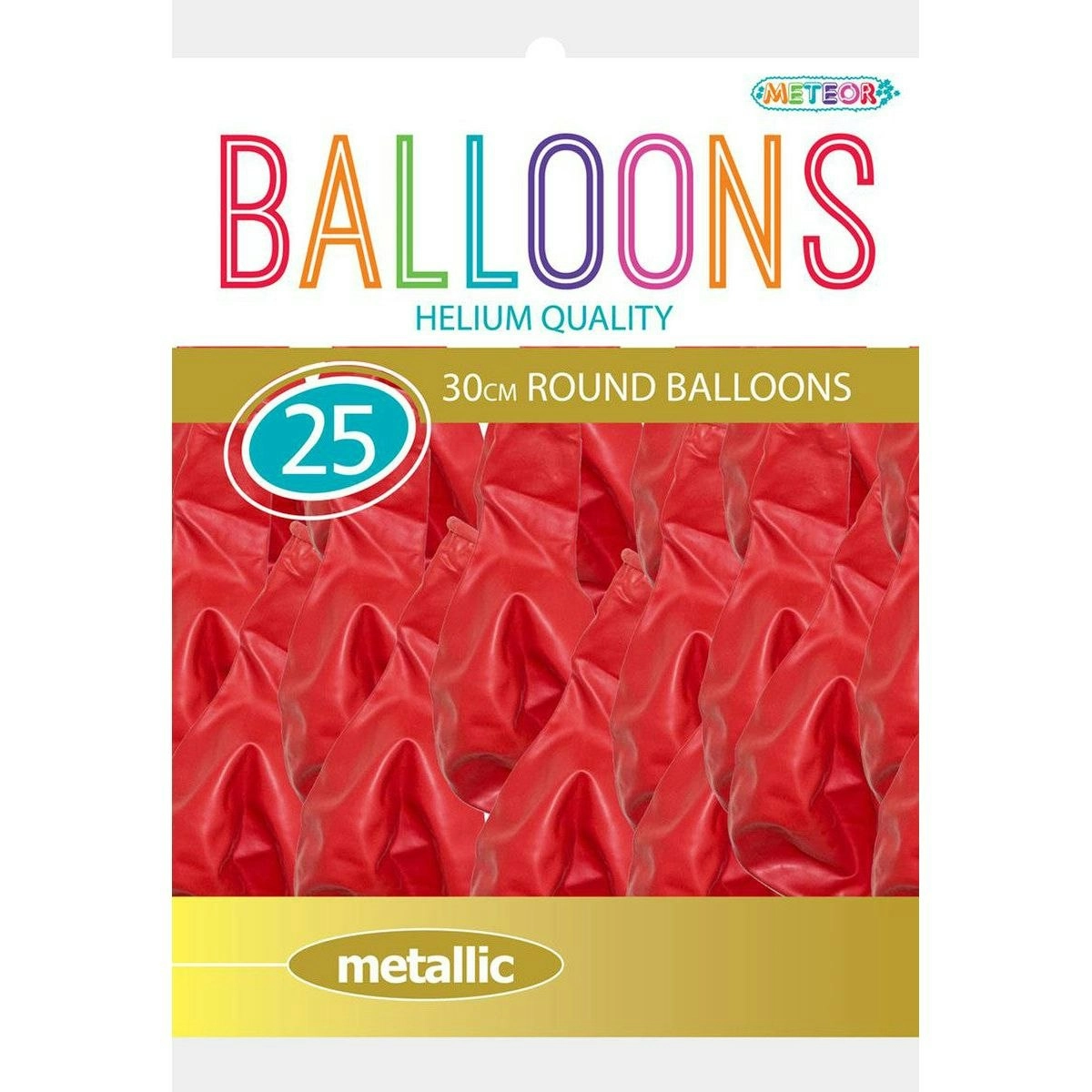 Balloons  - Metallic Cherry Red