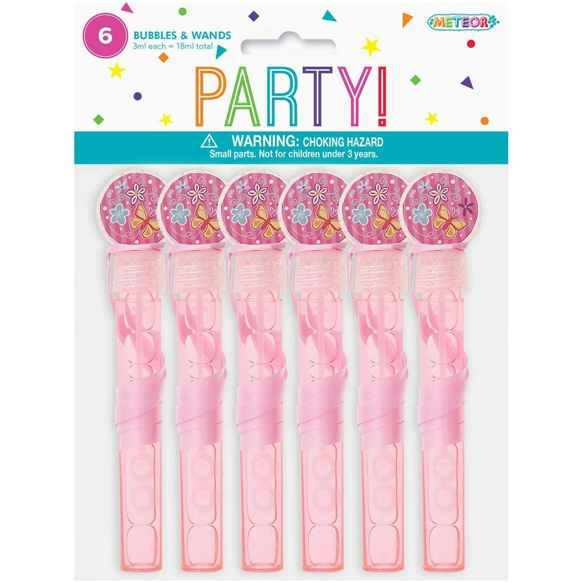 Bubbles & Wands Party Favors - Pink