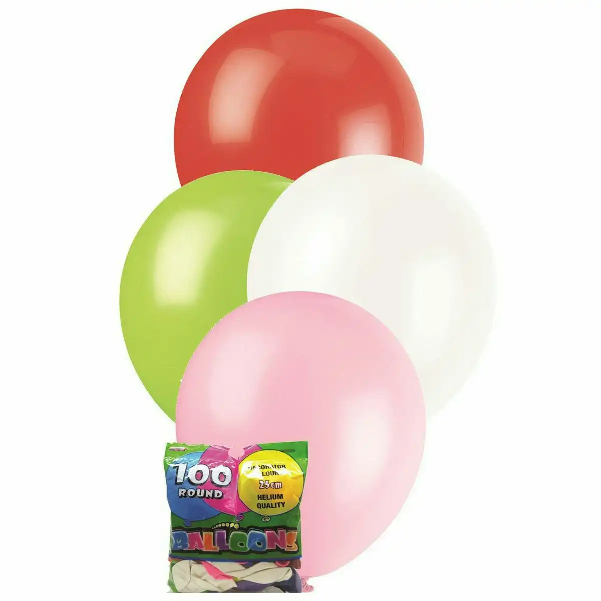 Latex Mixed Colours Balloons - Round