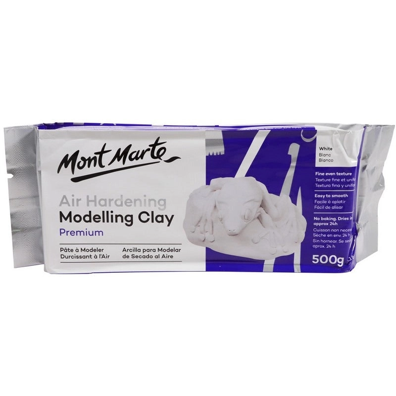 Mont Marte Premium Air Hardening Modelling Clay - White