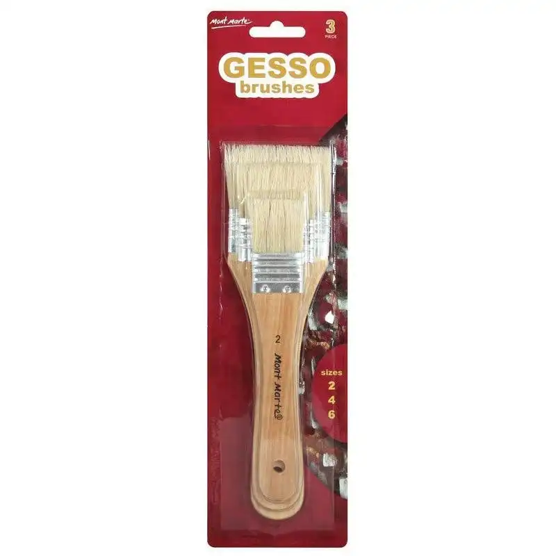 Mont Marte Gesso Brushes Sizes