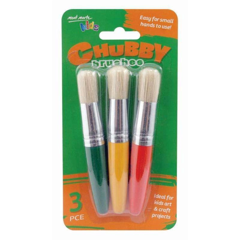 Mont Marte Kids Colour Chubby Brushes Set