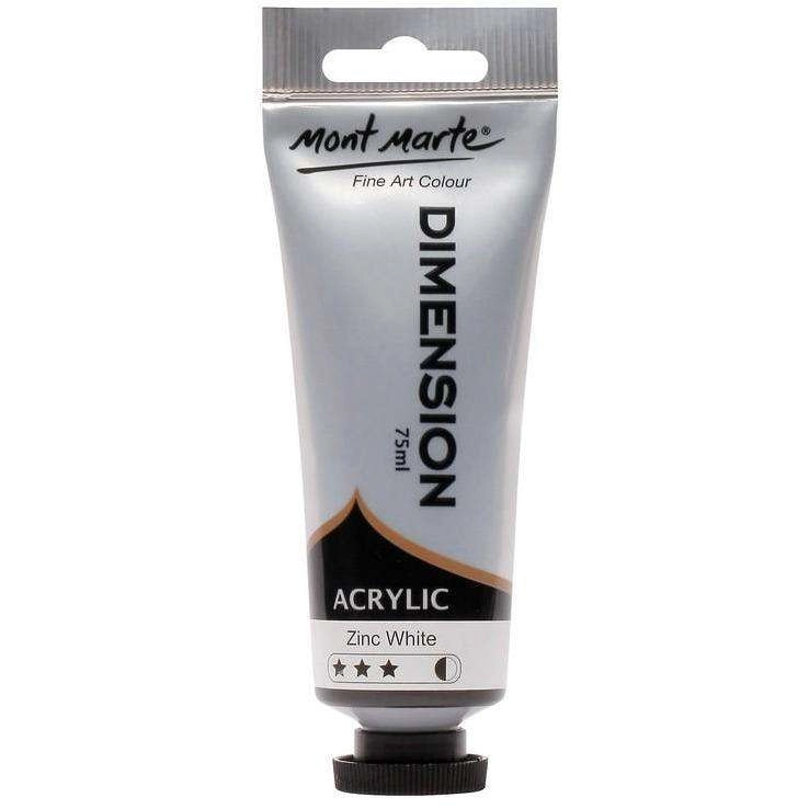 Mont Marte Dimension Acrylic Paint - Zinc White