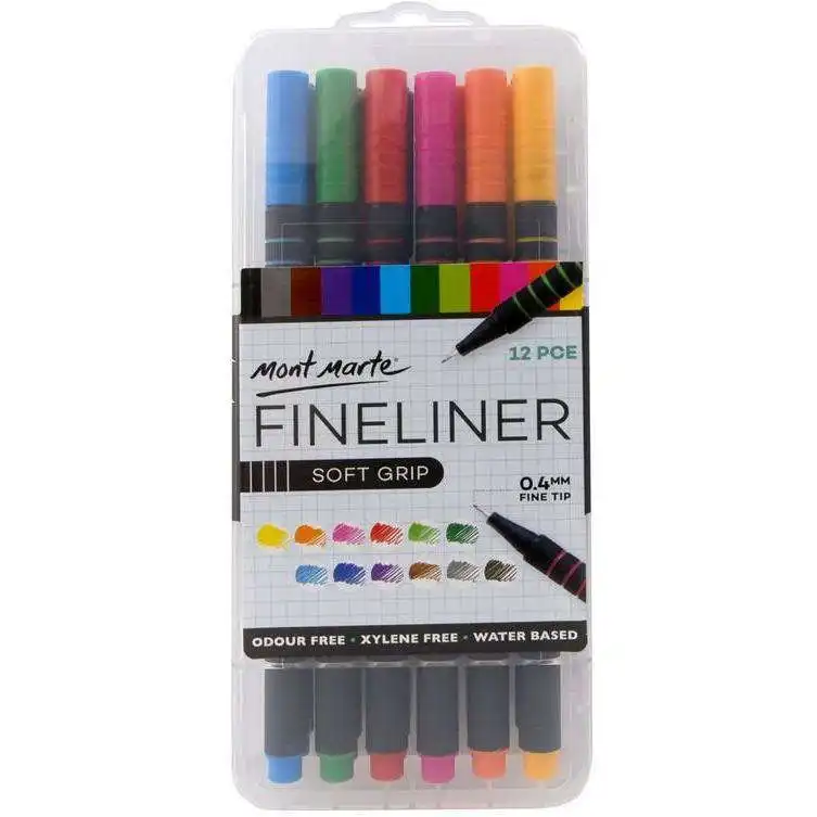 Mont Marte Fineliner Marker Soft Grip