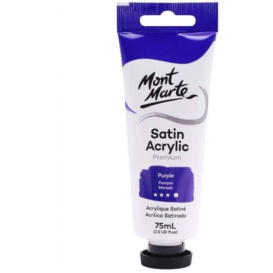 Mont Marte Satin Acrylic Paint - Purple