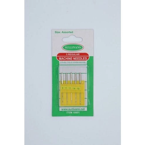 5 Regular Machine Needles - Size Assorted