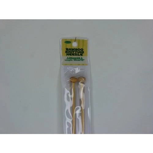 Bamboo Knitting Needle 30cm - 3mm