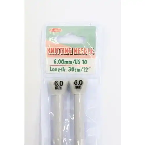 Knitting Needle 30cm - 6.00mm