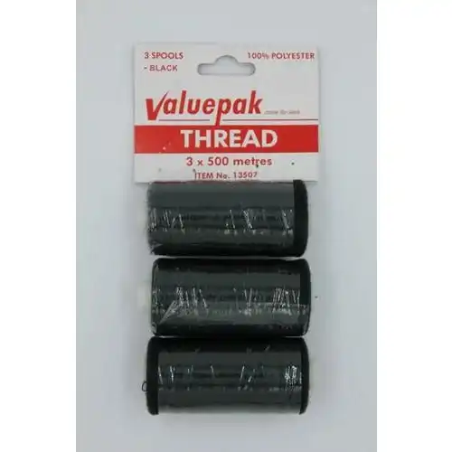 Valuepak Thread Black