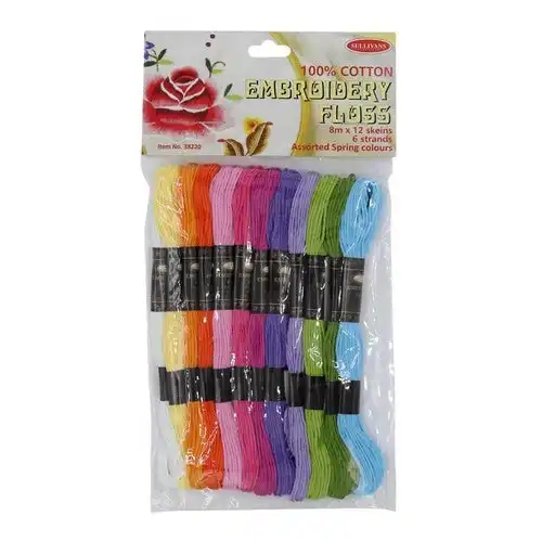 Embroidery Floss 100% Cotton - Spring Colours