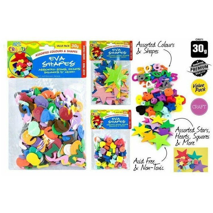 EVA Craft Shapes - Assorted