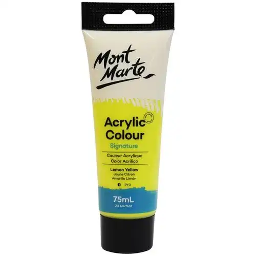 Mont Marte Signature Acrylic Paint - Lemon Yellow