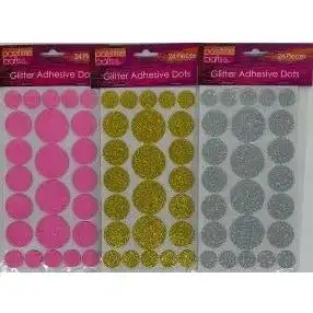 Glitter Eva Dots Stickers