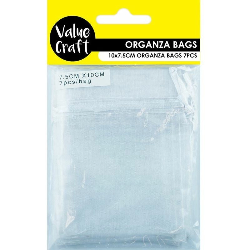 Mini Organza Bags - White