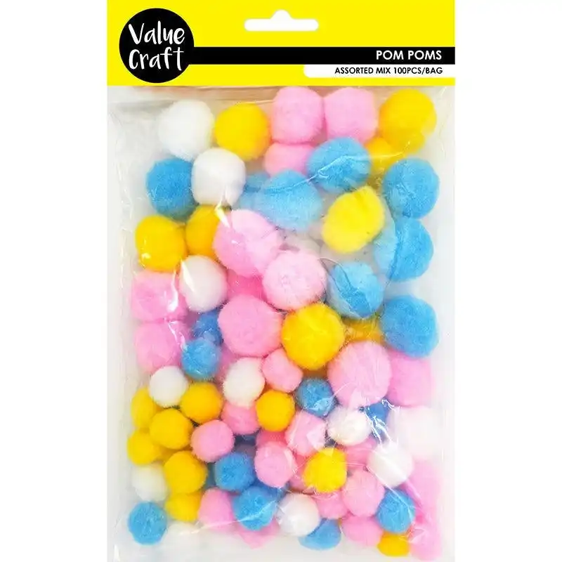 Pom Poms - Pastel Colours