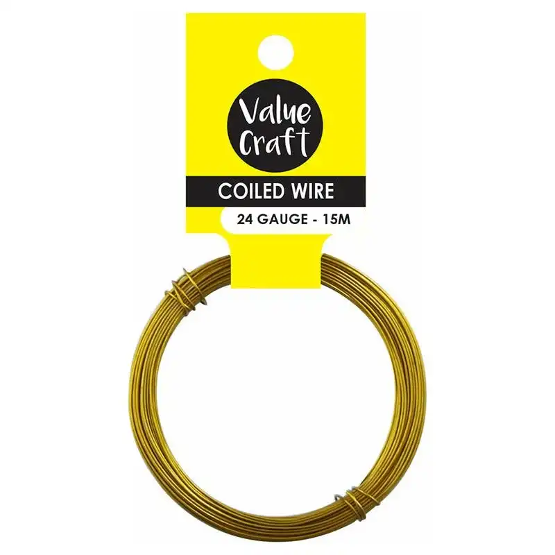 Coiled Soft Wire - Gold