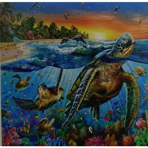 Cross Stitch Set - Marine Life Beach