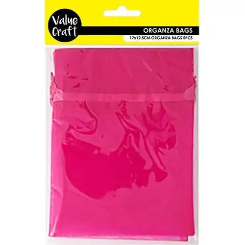 Small Organza Bags Hot Pink