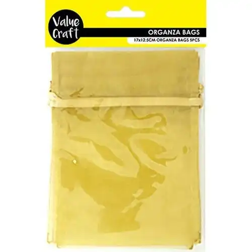 Small Organza Bags Mustard