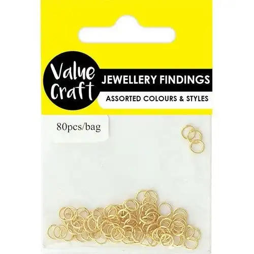 Jewellery Finding Jump Rings Small Gold