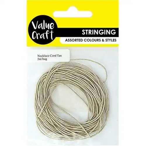 Necklace Cord - Tan