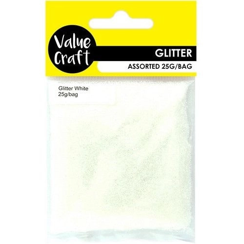 Craft Glitter in Bag - White