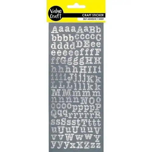 Alphabet Stickers - Silver