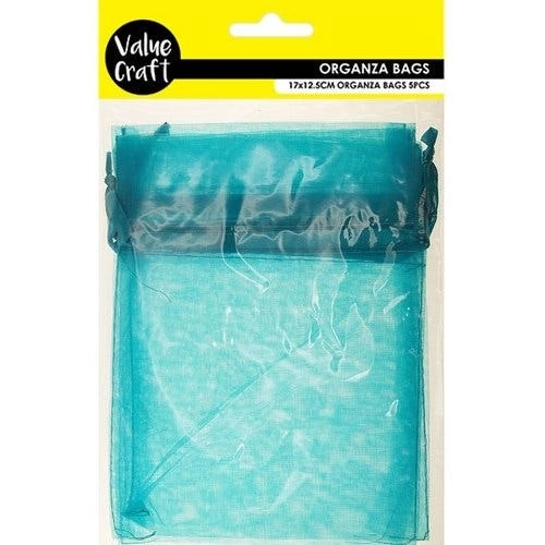 Small Organza Bags - Turquoise