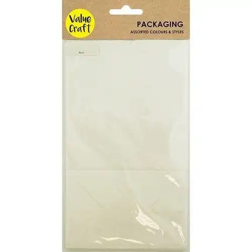 Bags with Gusset Paper - White