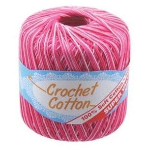 Crochet Cotton Multi - Pink