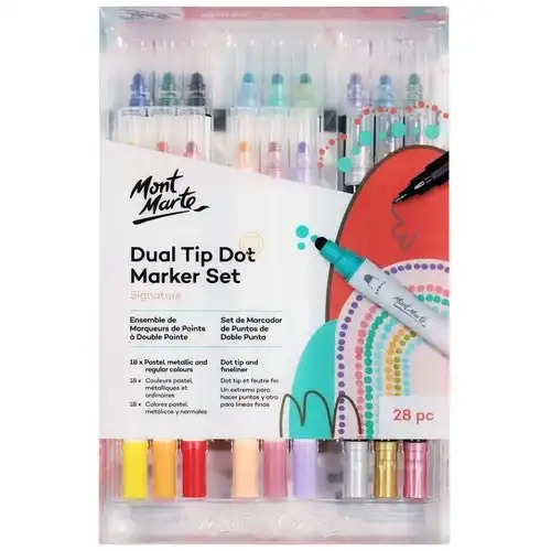 Mont Marte Dual Tip Dot Marker Set Signature